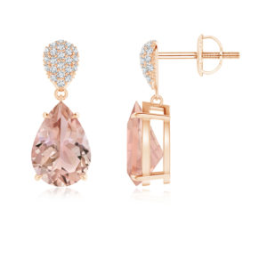 | REF : MORG138 | Morganite Earrings