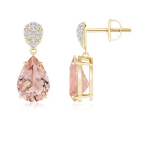 | REF : MORG138 | Morganite Earrings
