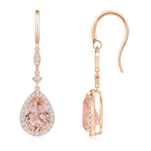 | REF : MORG140 | Morganite Earrings