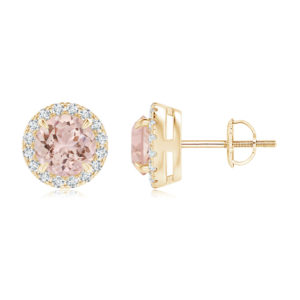 | REF : MORG141 | Morganite Earrings
