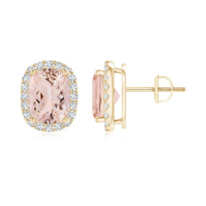 | REF : MORG143 | Morganite Earrings