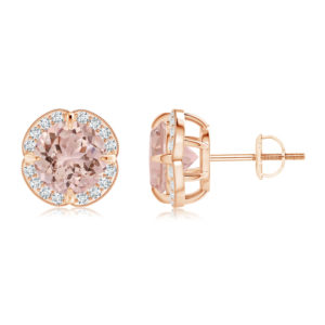 | REF : MORG144 | Morganite Earrings