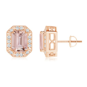 | REF : MORG145 | Morganite Earrings