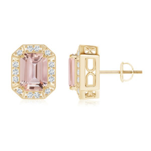 | REF : MORG145 | Morganite Earrings