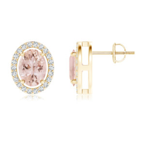 | REF : MORG146 | Morganite Earrings