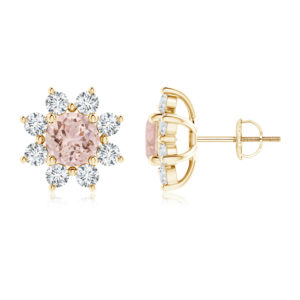 | REF : MORG148 | Morganite Earrings