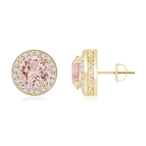 | REF : MORG149 | Morganite Earrings