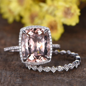 | REF : MORG207 | Morganite Ring