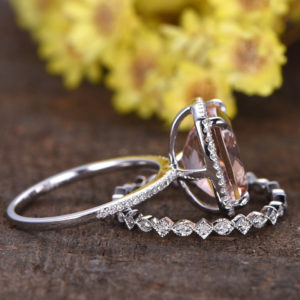 | REF : MORG207 | Morganite Ring