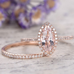 | REF : MORG210 | Morganite Ring