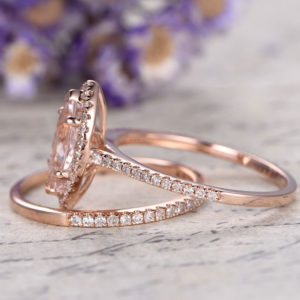 | REF : MORG210 | Morganite Ring