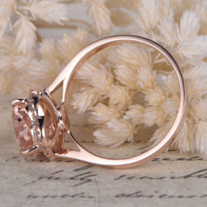 | REF : MORG211 | Morganite Ring