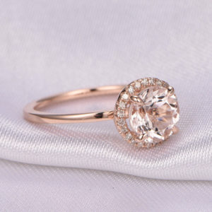 | REF : MORG215 | Morganite Ring