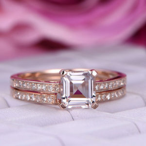 | REF : MORG216 | Morganite Ring