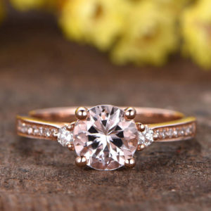 | REF : MORG217 | Morganite Ring