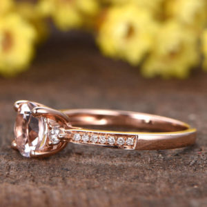 | REF : MORG217 | Morganite Ring