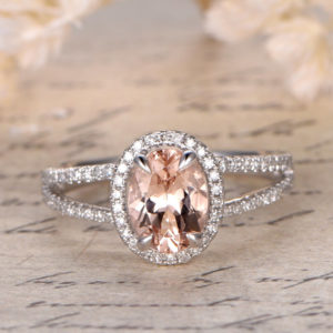 | REF : MORG221 | Morganite Ring
