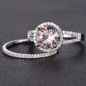| REF : MORG222 | Morganite Ring