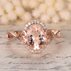 | REF : MORG223 | Morganite Ring