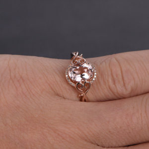 | REF : MORG223 | Morganite Ring