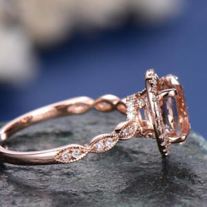 | REF : MORG228 | Morganite Ring