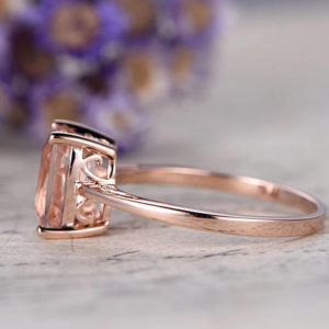 | REF : MORG229 | Morganite Ring