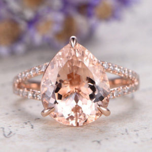 | REF : MORG243 | Morganite Ring