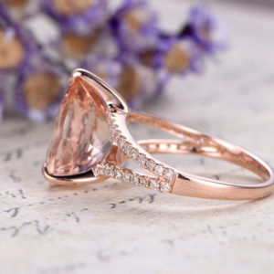 | REF : MORG243 | Morganite Ring
