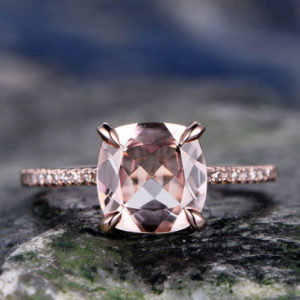 | REF : MORG244 | Morganite Ring