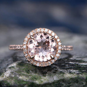 | REF : MORG245 | Morganite Ring