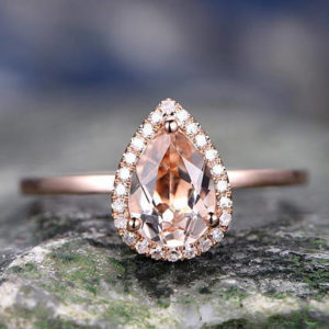 | REF : MORG251 | Morganite Ring