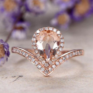 | REF : MORG252 | Morganite Ring
