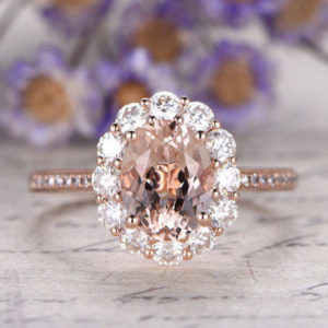 | REF : MORG253 | Morganite Ring