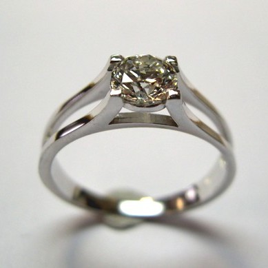 Round Solitaire Diamond Engagement by Craig Marks Diamonds