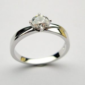 Round Solitaire Diamond Engagement by Craig Marks Diamonds